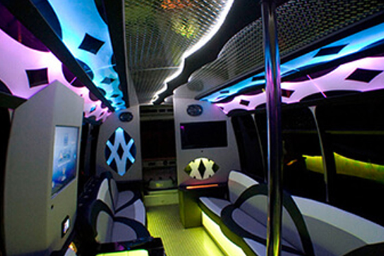 Luxurious Miami party buses