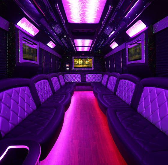 party bus wooden floors