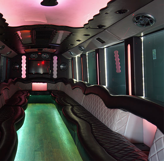 broad party bus lounge