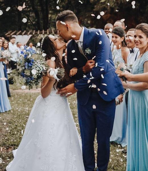 couple on their wedding day