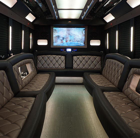 party bus interior