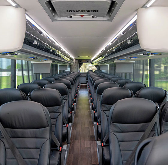 charter bus seating