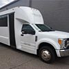 white party bus exterior